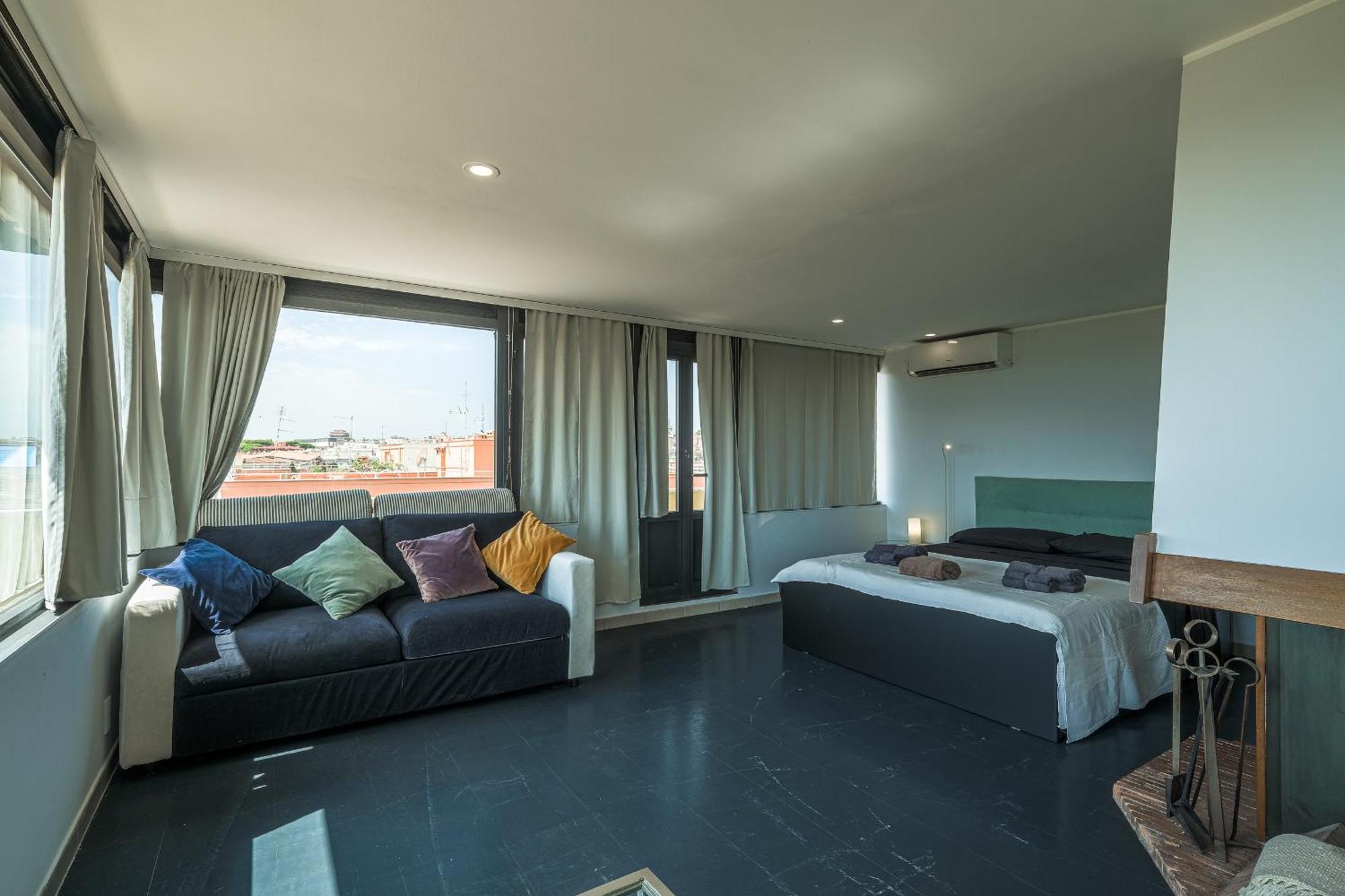 Appartement Forlanini Loft Trastevere By Casa E Lode - Terrace Panoramic View, Air Conditioning, Wifi *