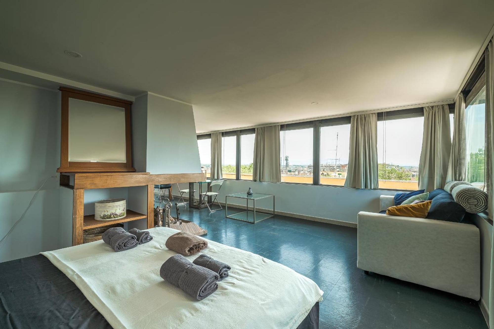 Forlanini Loft Trastevere By Casa E Lode - Terrace Panoramic View, Air Conditioning, Wifi Appartement *